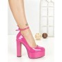 Pantofi cu Toc Gros si Platforma C-240 FUCHSIA | STEPHAN