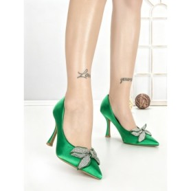 Pantofi Stiletto QQ-92 GREEN | STEPHAN