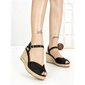 Sandale Dama cu Platforma XG-15 BLACK | STEPHAN