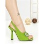 Sandale Dama cu Toc Subtire JA-29 GREEN | STEPHAN