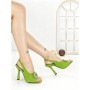 Sandale Dama cu Toc Subtire JA-29 GREEN | STEPHAN