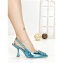 Pantofi Stiletto QQ-96 BLUE | STEPHAN
