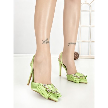 Pantofi Stiletto QQ-126 GREEN | STEPHAN