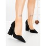 Pantofi cu Toc Gros G60-10 BLACK | FESTISIMO