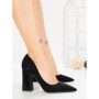 Pantofi cu Toc Gros G60-10 BLACK | FESTISIMO