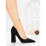 Pantofi cu Toc Gros G60-10 BLACK | FESTISIMO