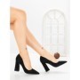 Pantofi cu Toc Gros G60-10 BLACK | FESTISIMO