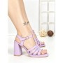 Sandale Dama cu Toc Gros G2433 PURPLE | FESTISIMO