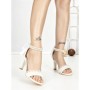 Sandale Dama cu Toc Gros TOT-170 WHITE | L.DAY