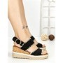 Sandale Dama cu Platforma 22-337 BLACK | STEPHAN