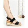 Sandale Dama cu Platforma 22-337 BLACK | STEPHAN