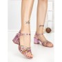 Sandale Dama cu Toc Gros 11-2 PINK | STEPHAN