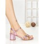 Sandale Dama cu Toc Gros 11-2 PINK | STEPHAN