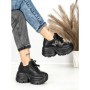Pantofi Sport Dama cu Platforma 3617 BLACK | MEI