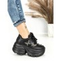 Pantofi Sport Dama cu Platforma 3617 BLACK | MEI