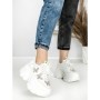 Pantofi Sport Dama cu Platforma 3617 WHITE | MEI