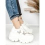 Pantofi Sport Dama cu Platforma 3617 WHITE | MEI