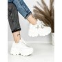 Pantofi Sport Dama cu Platforma 3617 WHITE | MEI