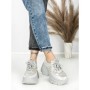 Pantofi Sport Dama cu Platforma 3617 SILVER | MEI