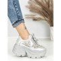 Pantofi Sport Dama cu Platforma 3617 SILVER | MEI