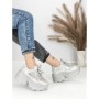 Pantofi Sport Dama cu Platforma 3617 SILVER | MEI