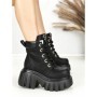 Ghete Dama cu Platforma 0017-39S BLACK | MEI