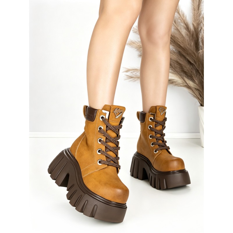 Ghete Dama cu Platforma 0017-39S YELLOW | MEI