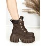 Ghete Dama cu Platforma 0017-39S BROWN | MEI