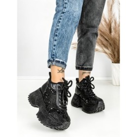 Ghete Dama cu Platforma 8580-2 BLACK | MEI