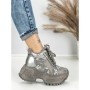 Ghete Dama cu Platforma 8580-2 GREY | MEI