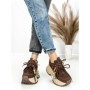 Pantofi Sport Dama cu Platforma 6581-1 BROWN | MEI