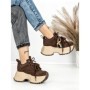 Pantofi Sport Dama cu Platforma 6581-1 BROWN | MEI