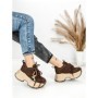 Pantofi Sport Dama cu Platforma 6581-1 BROWN | MEI