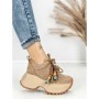 Pantofi Sport Dama cu Platforma 6581-1 KHAKI | MEI