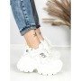 Pantofi Sport Dama cu Platforma 3605-7 WHITE | MEI