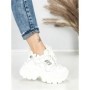Pantofi Sport Dama cu Platforma 3605-7 WHITE | MEI