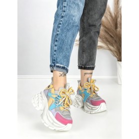 Pantofi Sport Dama cu Platforma 3605-7 COLORFUL | MEI