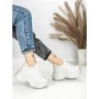 Pantofi Sport Dama cu Platforma 3603-2 WHITE | MEI