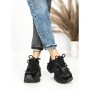Pantofi Sport Dama cu Platforma 6580-7 BLACK | MEI