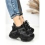 Pantofi Sport Dama cu Platforma 6580-7 BLACK | MEI