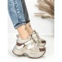Pantofi Sport Dama cu Platforma 6580-7 APRICOT | MEI