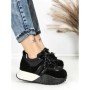 Pantofi Sport Dama cu Platforma 3A1-1 BLACK | MEI