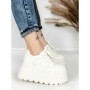 Pantofi Sport Dama cu Platforma 6208-52 WHITE | MEI