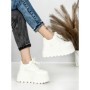 Pantofi Sport Dama cu Platforma 6208-52 WHITE | MEI