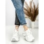 Pantofi Sport Dama cu Platforma 3602 WHITE | MEI