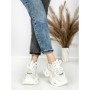 Pantofi Sport Dama cu Platforma 3606-1 WHITE | MEI