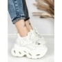 Pantofi Sport Dama cu Platforma 3606-1 WHITE | MEI