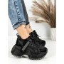 Pantofi Sport Dama cu Platforma 6580-8 BLACK | MEI