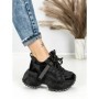 Pantofi Sport Dama cu Platforma 6580-8 BLACK | MEI