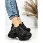 Pantofi Sport Dama cu Platforma 6580-2 BLACK | MEI